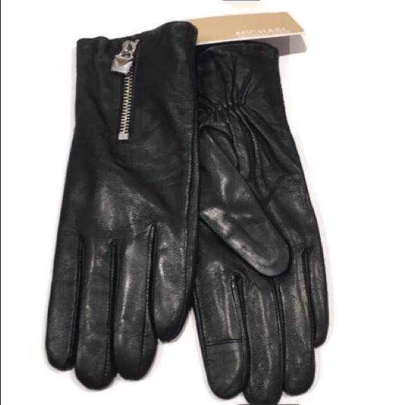 Michael Kors Leather Gloves - Picture 3 of 6